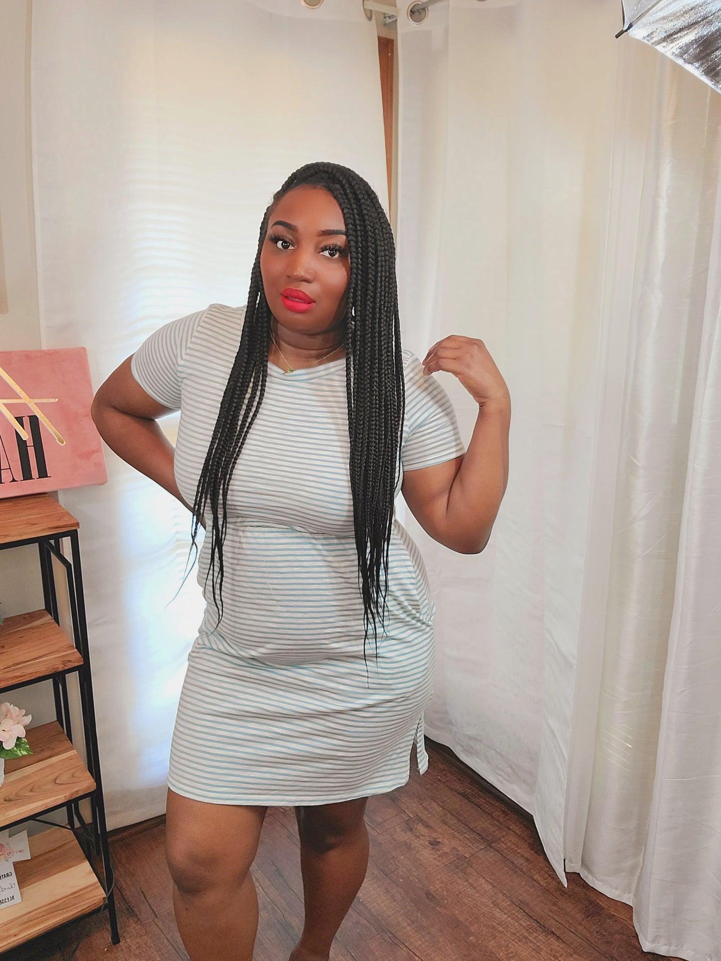 Denim Stripe dress
