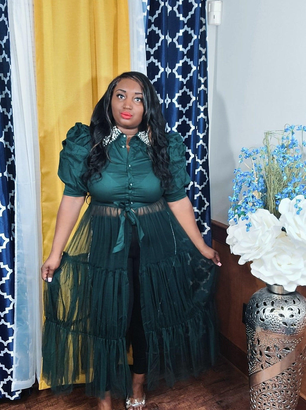 "Belaire" Tulle Top
