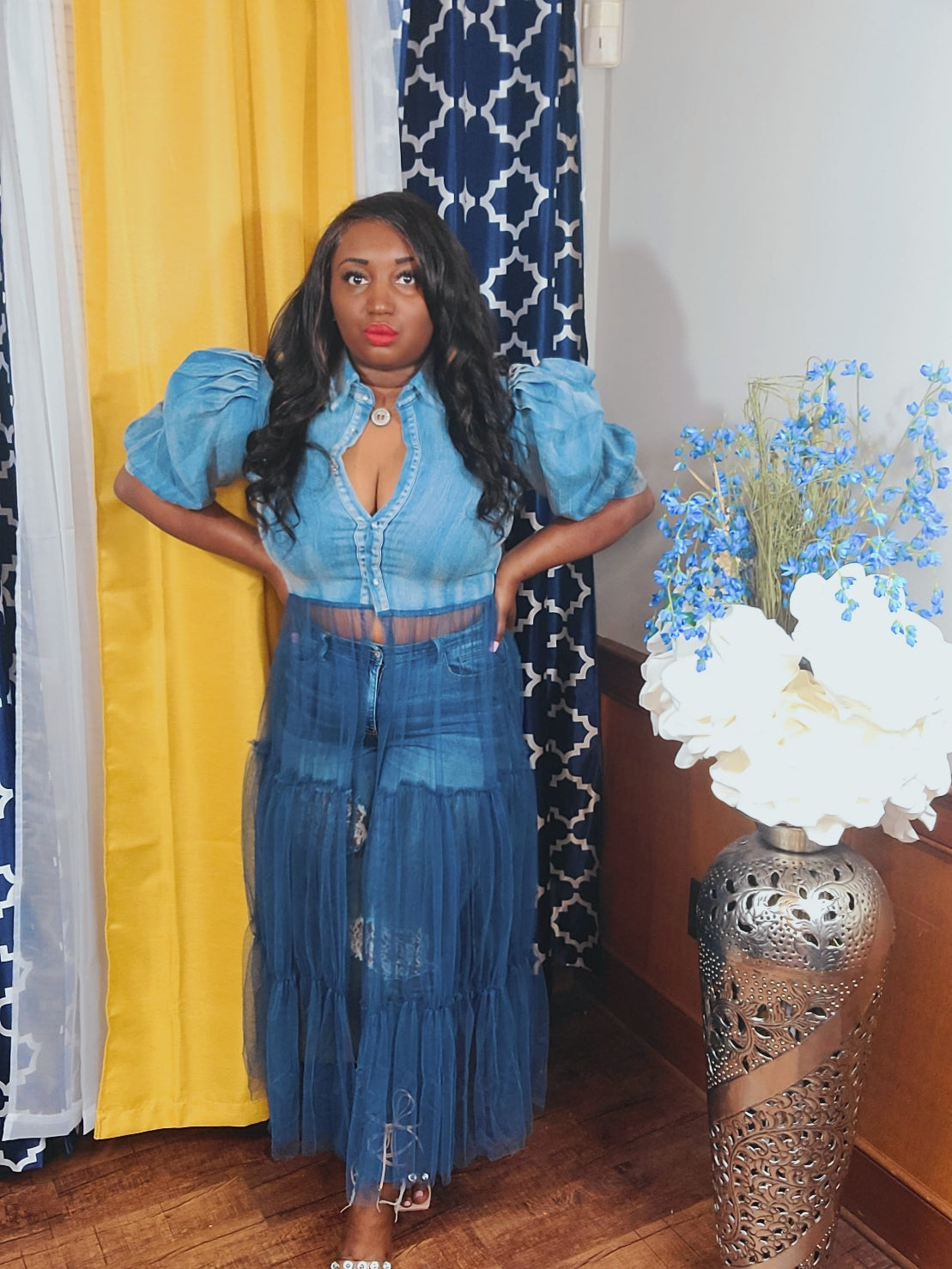 Baddie Tulle Top