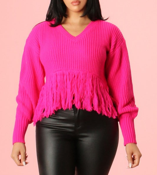 "Sassy Pink" Sweater